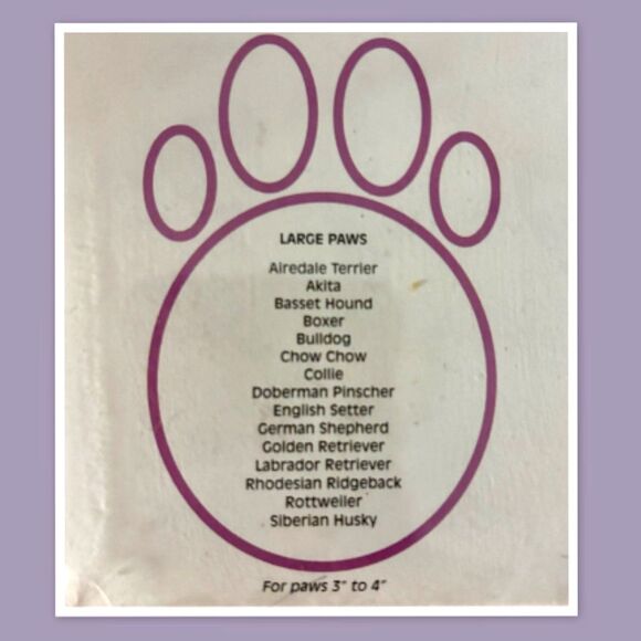 PAWZ NATURAL RUBBER, WATERPROOF DOG BOOTS - Size Large - Purple - Picture 4 of 4